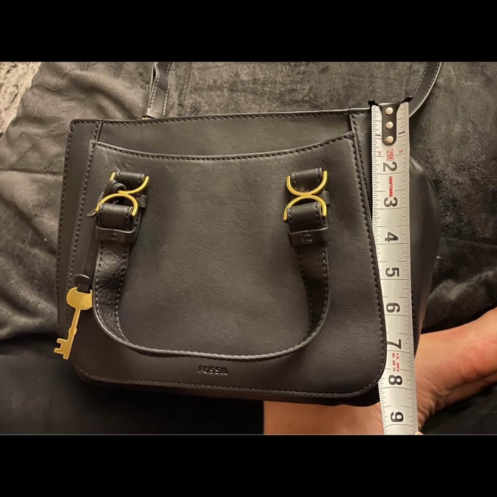 Fossil Leather Brooke Satchel Black - Picture 2 of 9